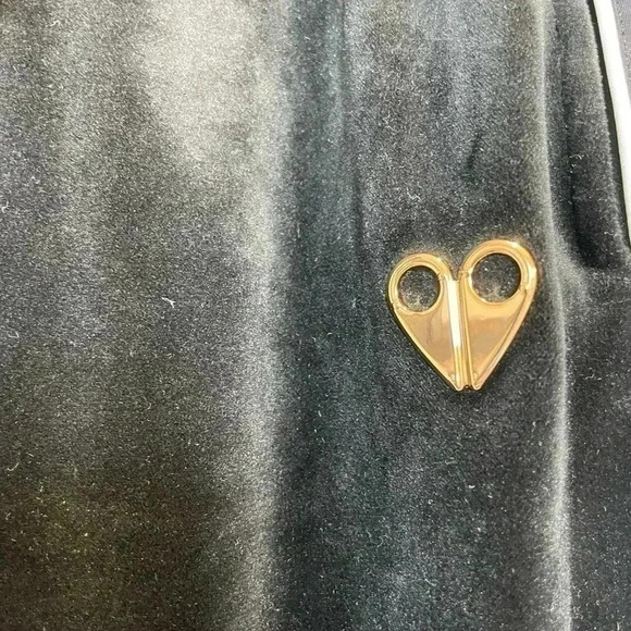 Moose Knuckles x Jennifer Meyer Black Velour Track Pant size S - Picture 3 of 10